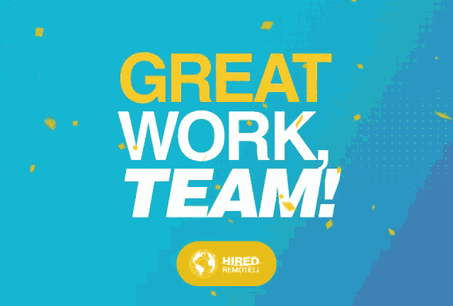 Great Work Good Job GIF