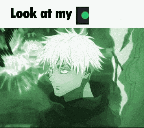 Green Role Gojo GIF