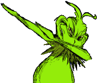 Grinch Dab Sticker