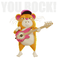 Grind Funny Hamster Sticker