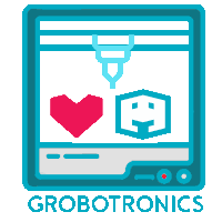Grobotronics Love Sticker