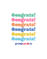 Group Cards Congratulations Sticker