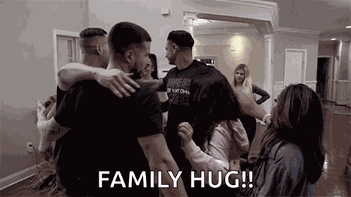 Group Hug Bring It In GIF
