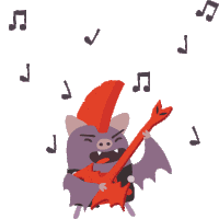 Guitar Musica Sticker