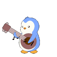 Guitar Party Sticker