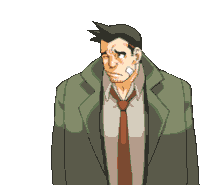 Gumshoe Ace Attorney Sticker