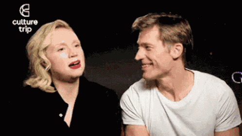 Gwendoline Christie Nikolaj Coster Waldau GIF