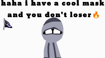Haha I Have A Cool Mask GIF