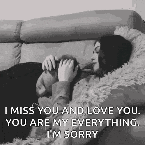 Hair Scratch Cuddle GIF