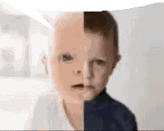 Half Baby Half Child Meme Bubble Chat Sticker