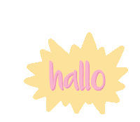 Hallo Hi Sticker