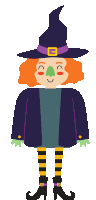 Halloween Funny Costume Sticker GIF