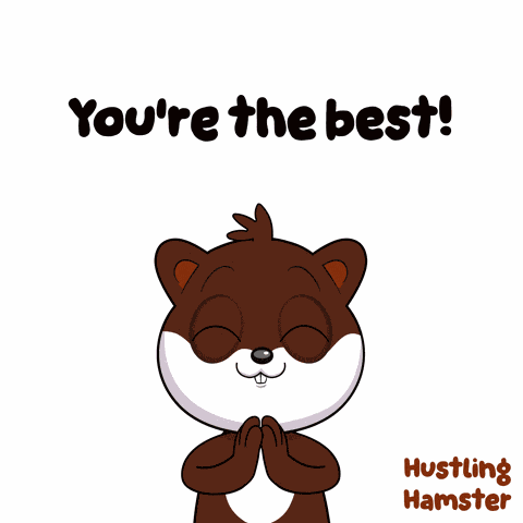 Hamster Thanks Hustling Hamster GIF