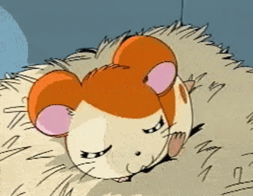 Hamtaro Waking Up GIF