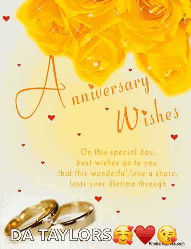 Happy Anniversary Anniversary Wishes GIF