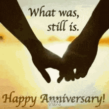 Happy Anniversary Holding Hands GIF