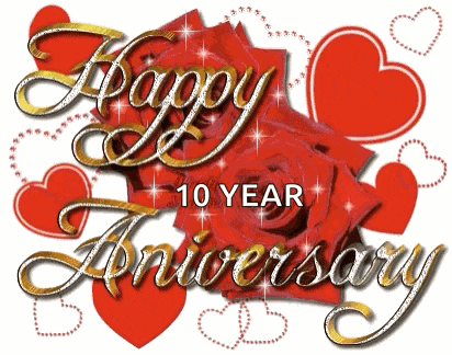 Happy Anniversary Red Rose GIF