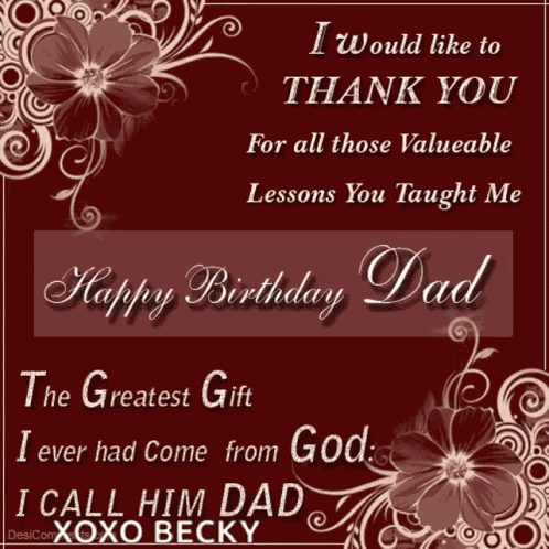 Happy Bday Dad GIF