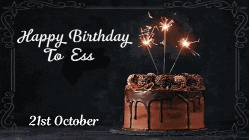 Happy Bday Ess Happy Birthday GIF