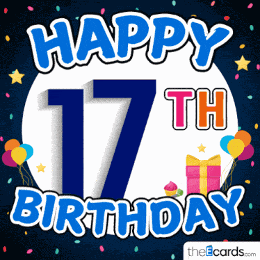 Happy Birthday 17 Theecards GIF