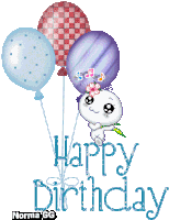 Happy Birthday Balloons Sticker
