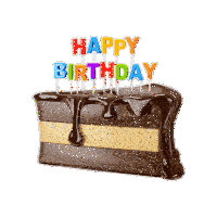Happy Birthday Birthday Cake Sticker