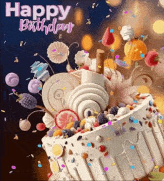 Happy Birthday Birthday Cake GIF