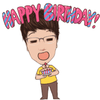 Happy Birthday Birthday Cake Sticker
