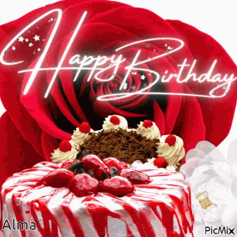 Happy Birthday Cake GIF