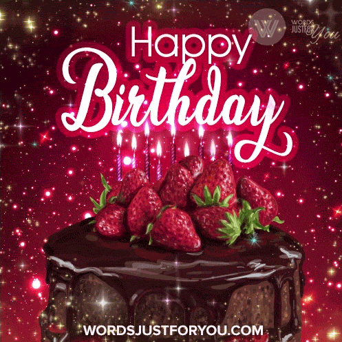 Happy Birthday Cake GIF