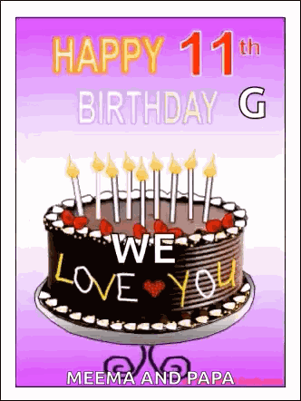 Happy Birthday Cake GIF