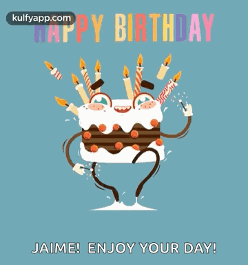 Happy Birthday Cake GIF