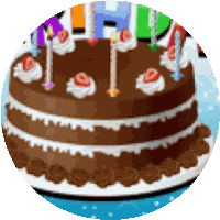 Happy Birthday Candles Sticker
