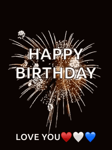 Happy Birthday Fireworks GIF