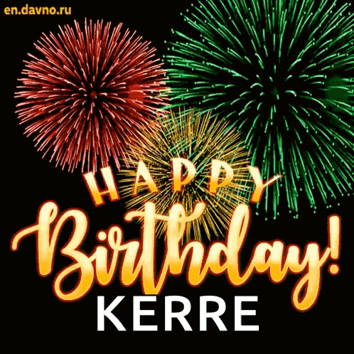 Happy Birthday Fireworks GIF