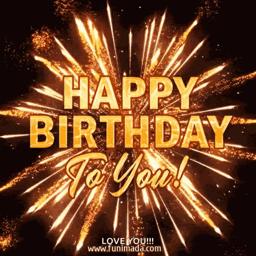 Happy Birthday Fireworks Happy Birthday To You GIF