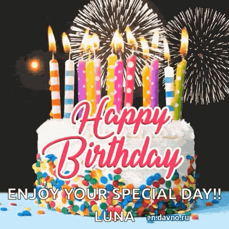Happy Birthday Fireworks Kids Happy Birthday GIF