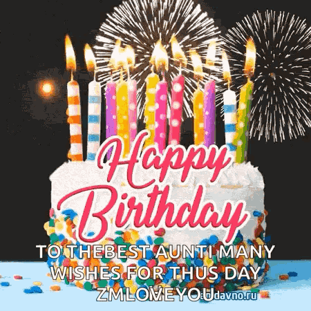 Happy Birthday Fireworks Kids Happy Birthday GIF