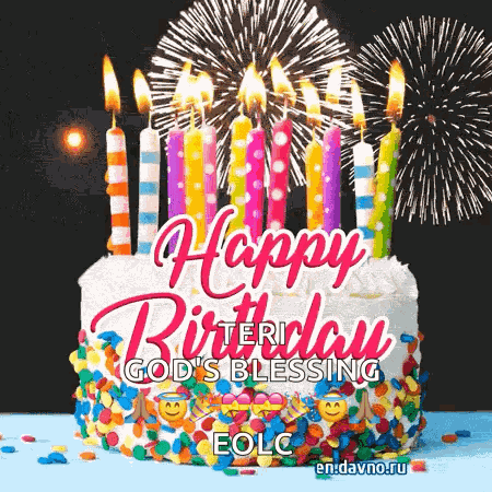 Happy Birthday Fireworks Kids Happy Birthday GIF