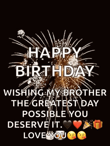 Happy Birthday Fireworks GIF