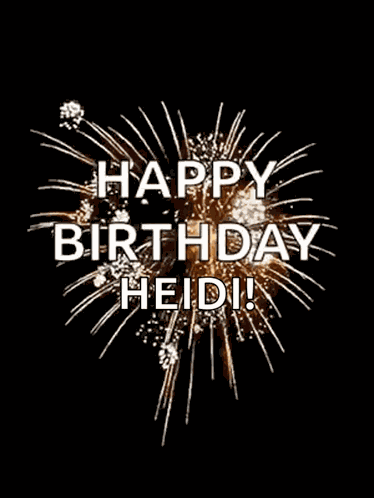 Happy Birthday Fireworks GIF