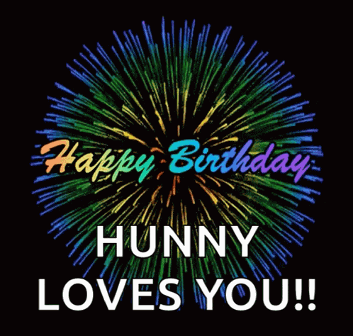 Happy Birthday Fireworks GIF