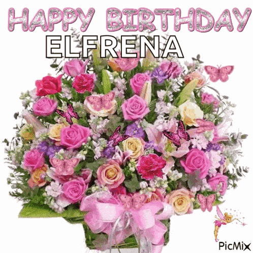 Happy Birthday Flowers GIF
