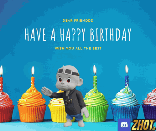Happy Birthday Friend Happy Bday GIF