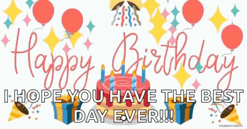 Happy Birthday Gif Birthday Wishes GIF
