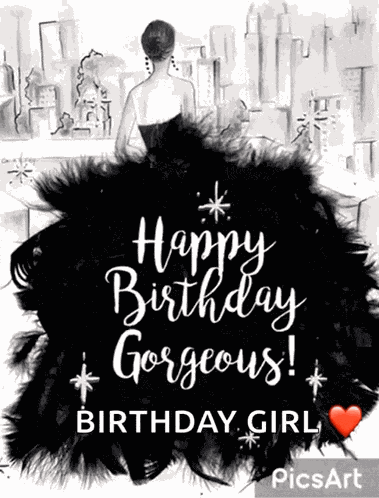 Happy Birthday Gorgeous Sparkle GIF