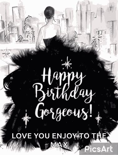 Happy Birthday Gorgeous Sparkle GIF