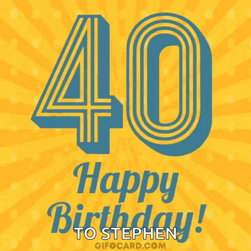 Happy Birthday Happy40th Birthday GIF