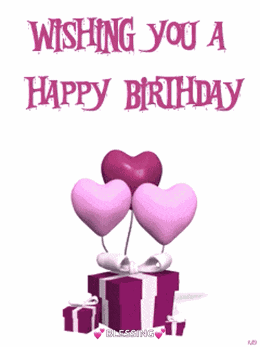 Happy Birthday Heart GIF