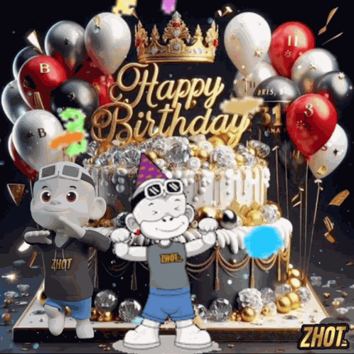 Happy Birthday Joyeux Anniversaire GIF